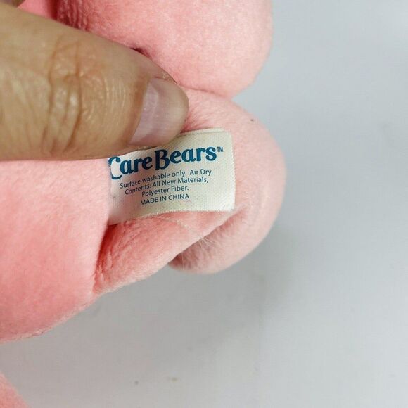 Care Bears Cheer 10" Plush 2002 Pink Embroidered Rainbow Stuffed Animal TCFC - Picture 11 of 12